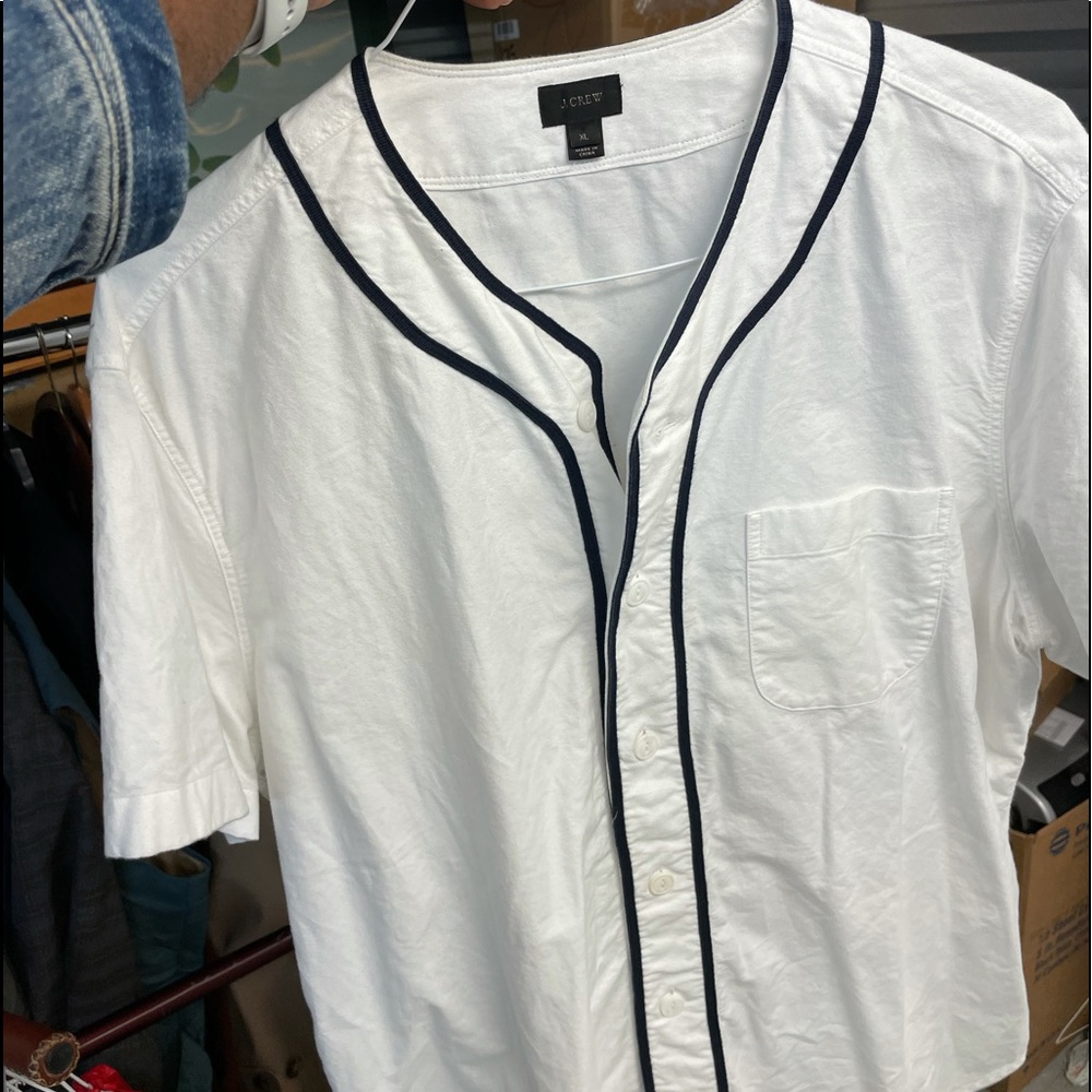 Retail J.Crew Vintage Oxford Baseball Shirt
